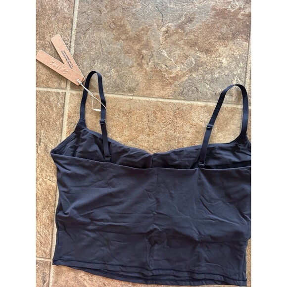 Skims Fits Everybody Cropped Cami Onyx Size Large - Picture 6 of 9